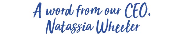Newsletter headings A word from our CEO